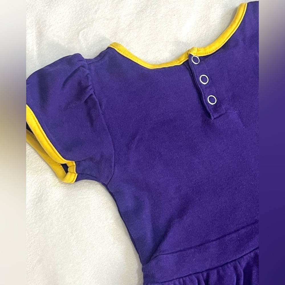 Minnesota Vikings Purple Heart to Heart Toddler NFL Children’s Dress Girls 3T - Picture 11 of 12